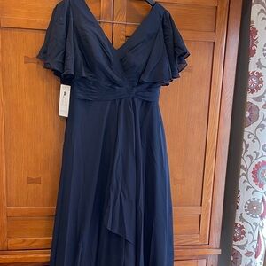 Chic Navy Blue Maxi Dress